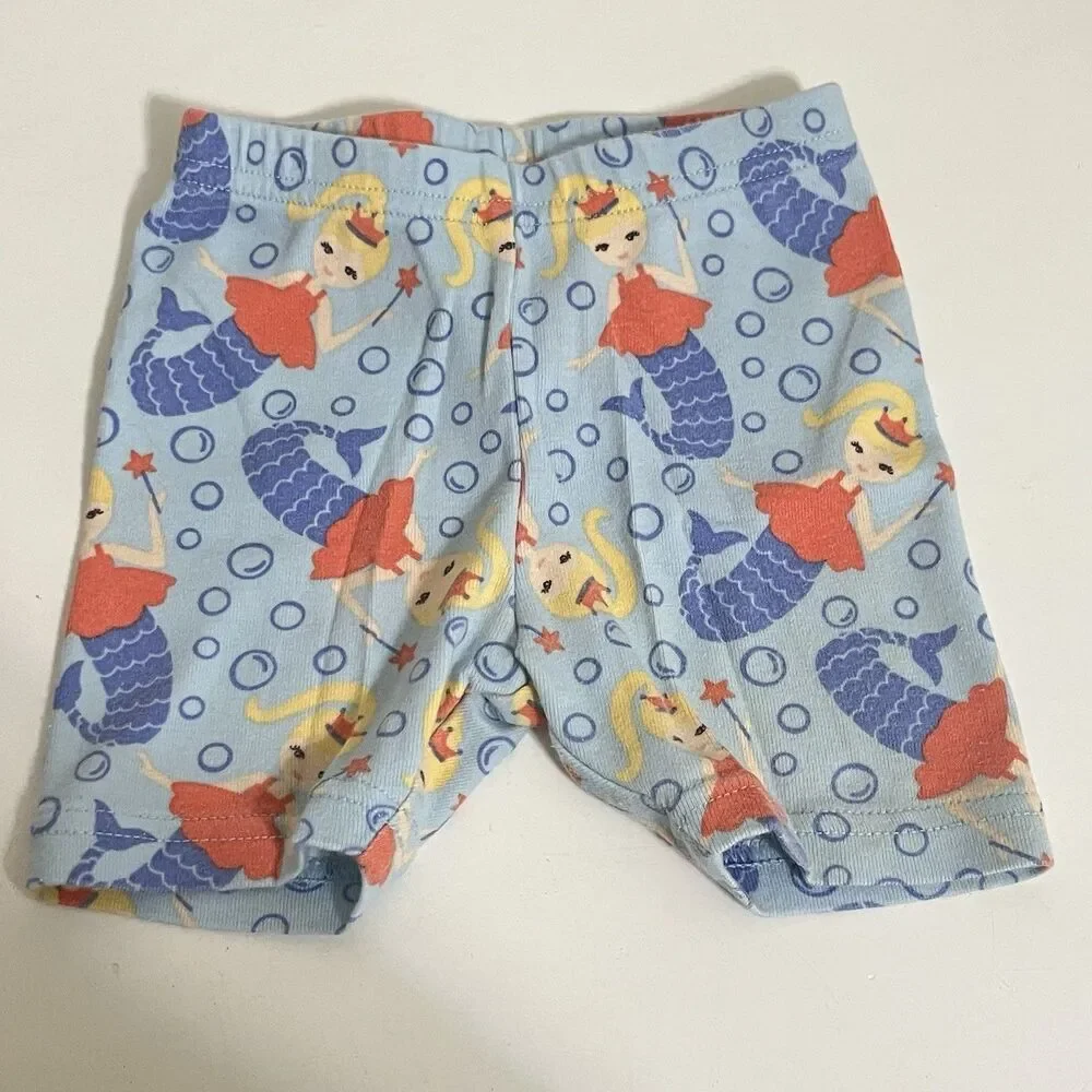 Gymboree Fairy Mermaid Magic Pajamas Shorts 2-Pc Set Girls Size 6-12 Months